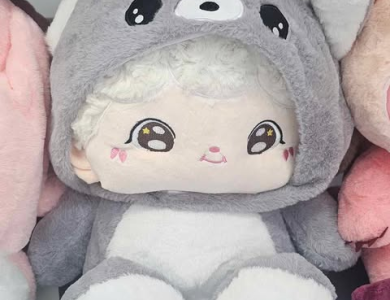Búp Bê Cosplay Hồng, Xám 45cm